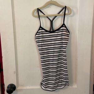 Black and white stripped lululemon top